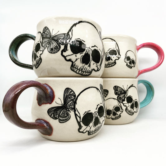 Butterfly & Skull mug